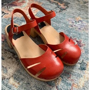 Swedish Hasbeens Baskemölla Clog Sandals